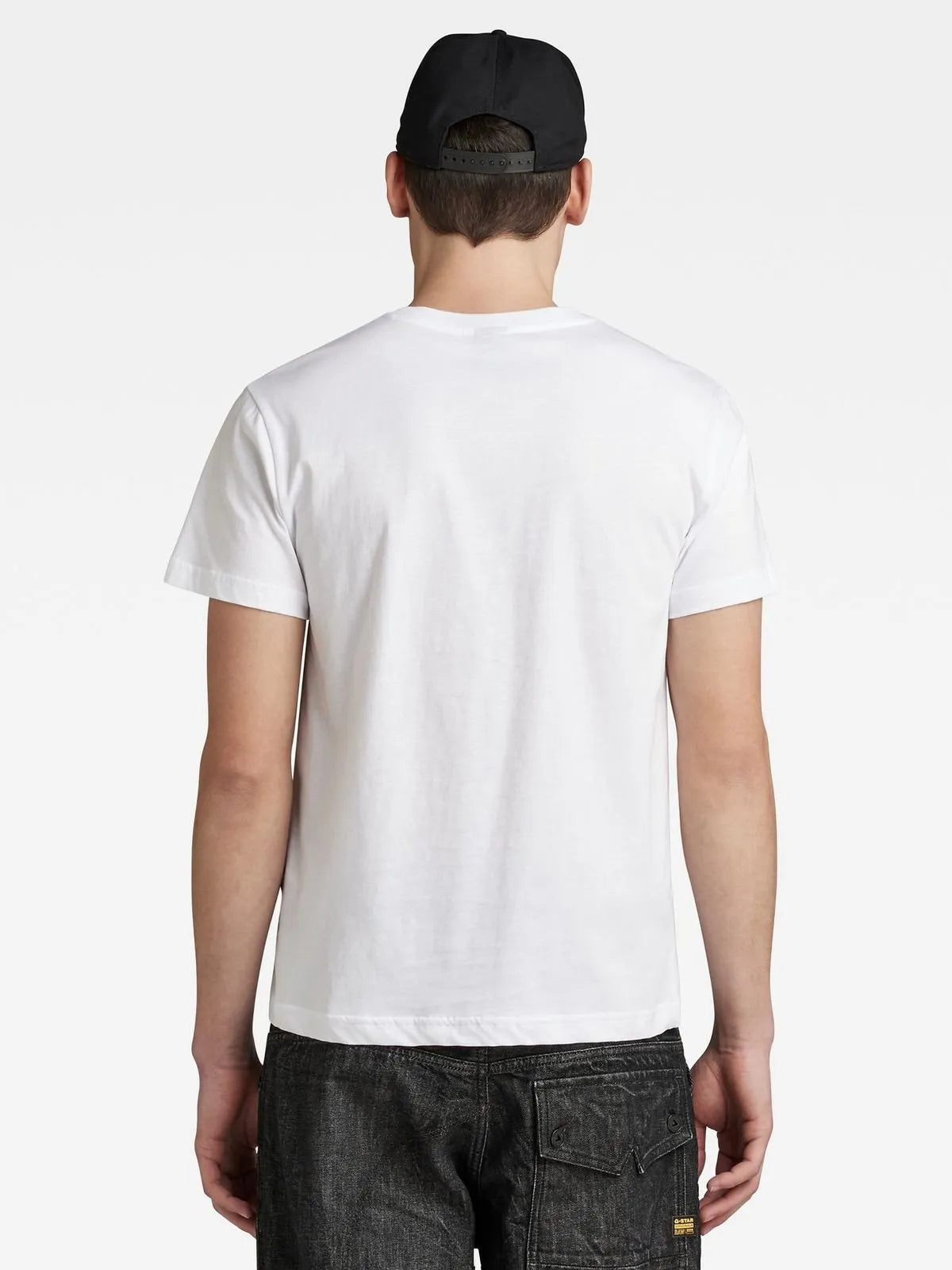 G-Star Men's Triple Logo Graphic White T-Shirt