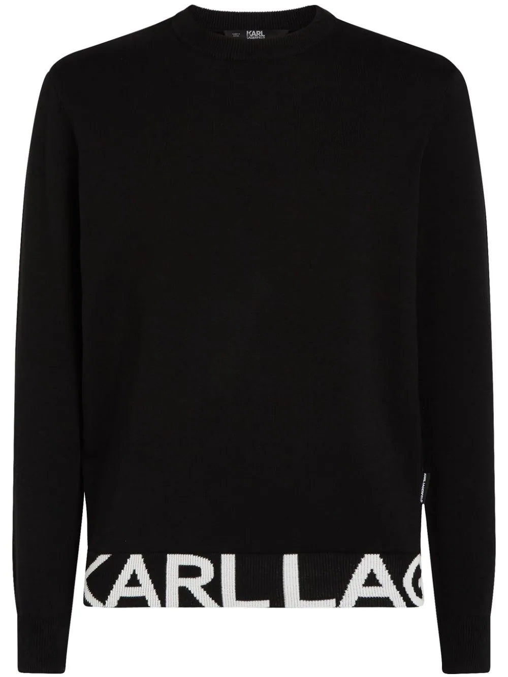 KARL LAGERFELD LOGO-HEM SWEATER