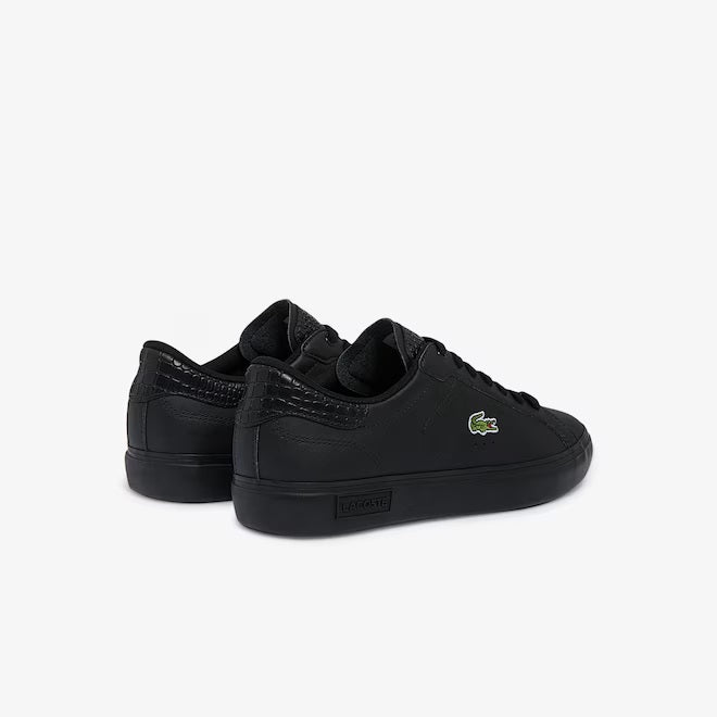 Lacoste Powercourt Burnished Leather Sneakers