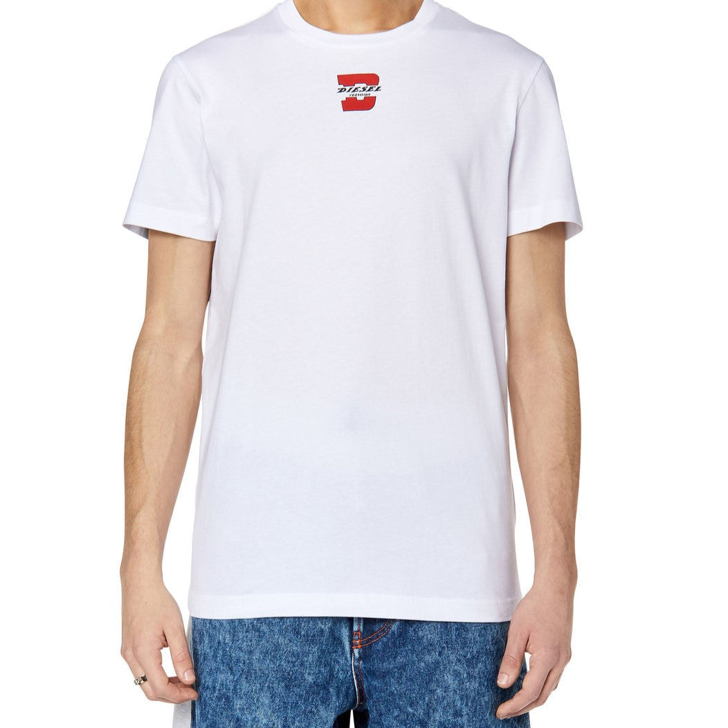 DIESEL T-DIEGOR-K55 T-SHIRT WITH SPLIT D LOGO