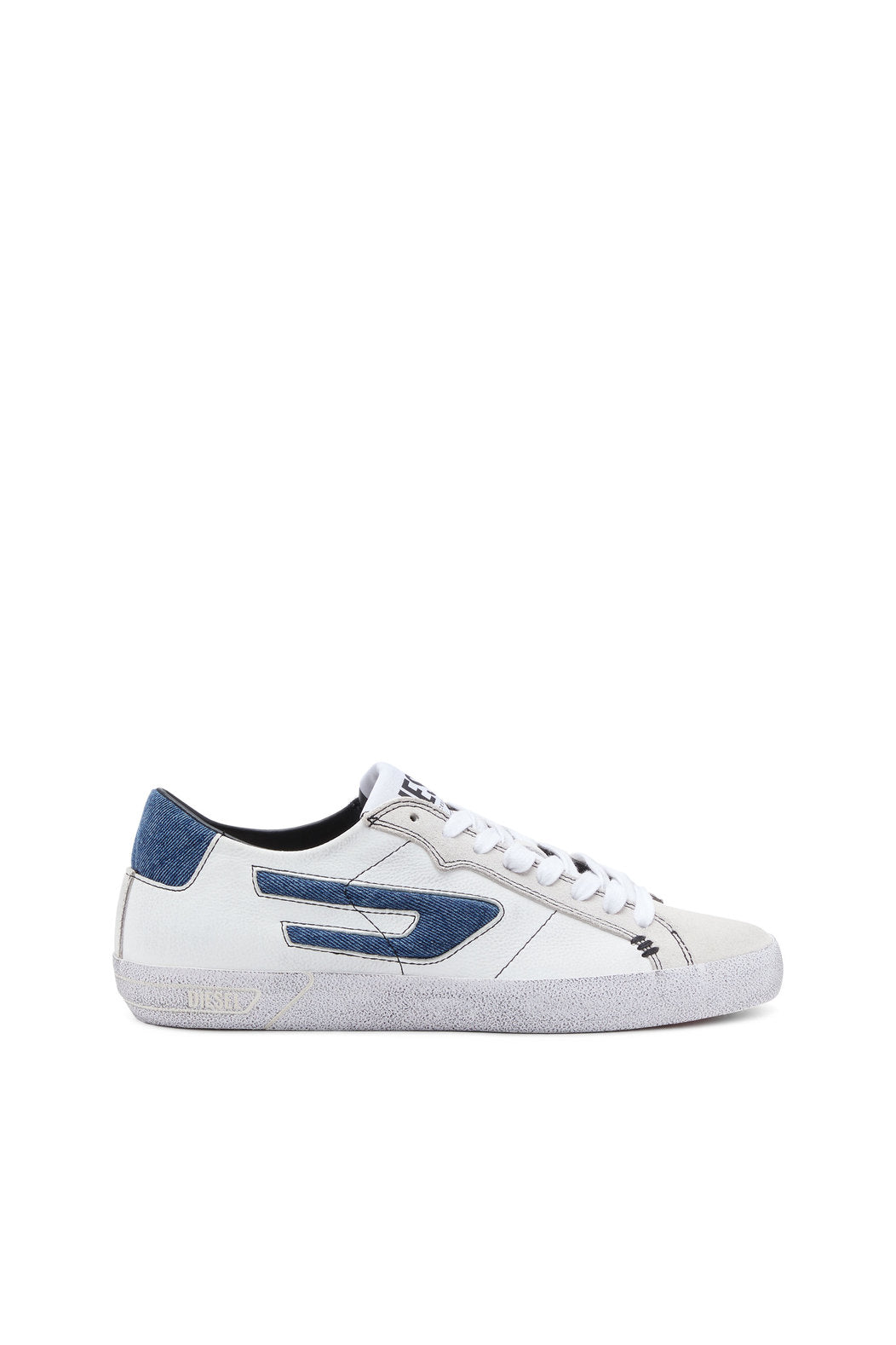 Diesel S-LEROJI LOW - SNEAKERS WITH DENIM ACCENTS