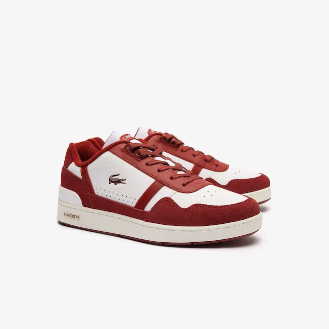 Lacoste T-Clip Logo Tongue Leather Trainers