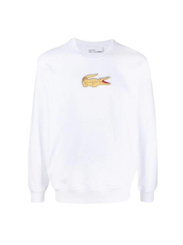 Comme Des Garcons Sweater Lacoste White