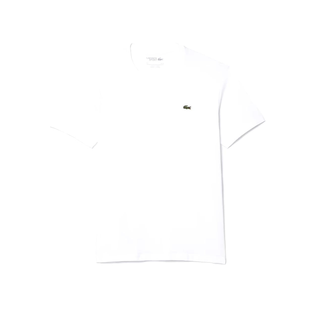 WHITE MEN'S LACOSTE SPORT BREATHABLE T-SHIRT