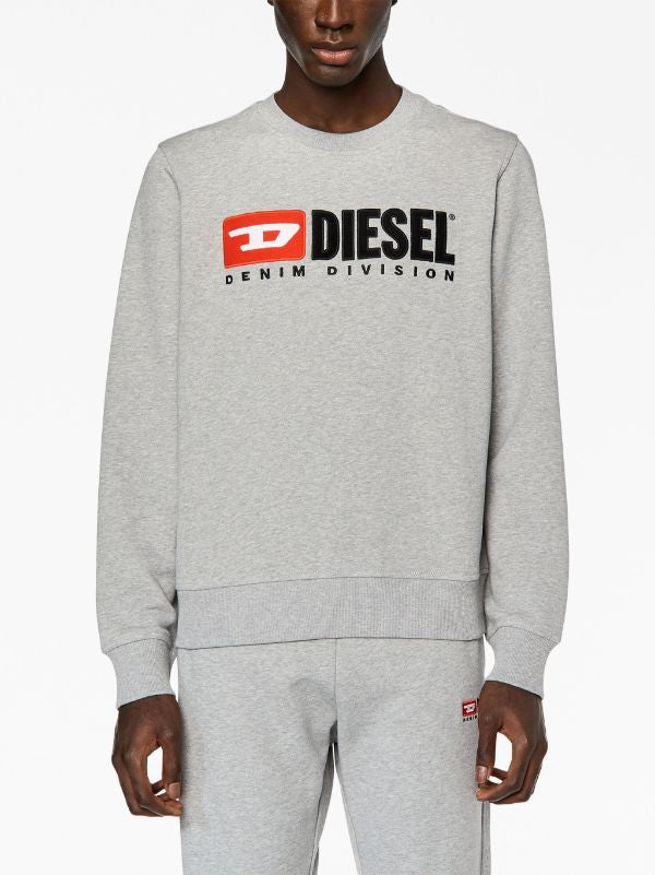 Diesel S-Ginn-Div logo-appliqué sweatshirt