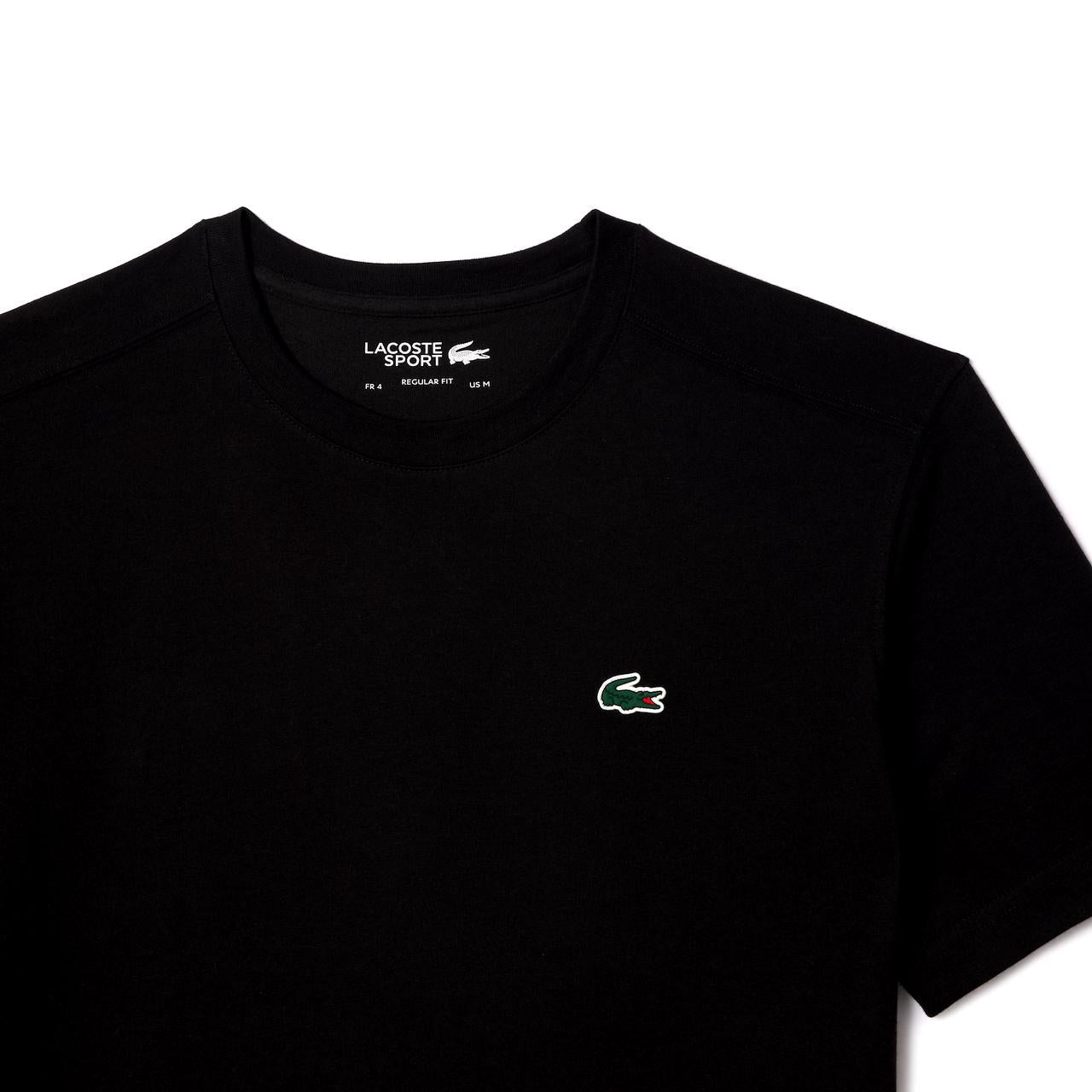 BLACK MEN'S LACOSTE SPORT BREATHABLE T-SHIRT