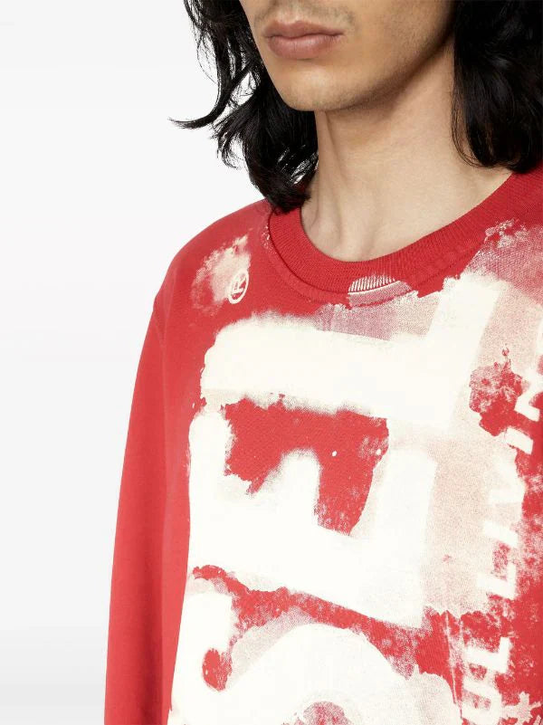 Diesel S-Ginn-E5 logo-print sweatshirt