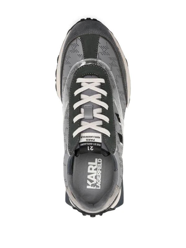 Zone low-top leather sneakers