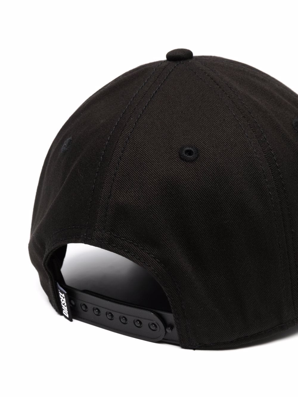 Diesel logo-patch cotton baseball cap