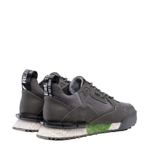 REPLAY FIELD SPEED LACE UP LEATHER SNEAKERS