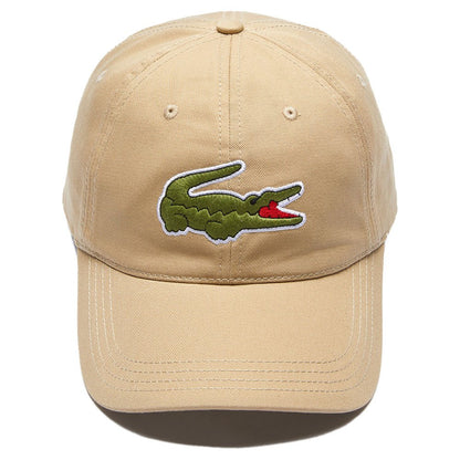 Lacoste Contrast Strap Oversized Crocodile Cotton Cap