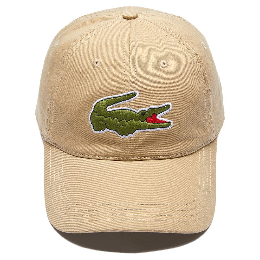 Lacoste Contrast Strap Oversized Crocodile Cotton Cap