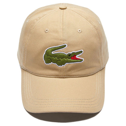 Lacoste Contrast Strap Oversized Crocodile Cotton Cap