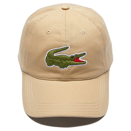 Lacoste Contrast Strap Oversized Crocodile Cotton Cap