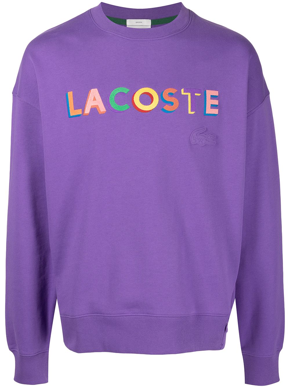 LACOSTE LOGO LETTERING SWEATSHIRT