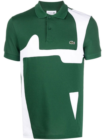 LACOSTE LOGO-PATCH SHORT-SLEEVED POLO SHIRT