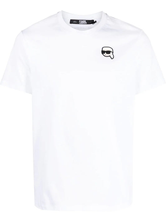 KARL LAGERFELD IKONIK PATCH ORGANIC COTTON T-SHIRT