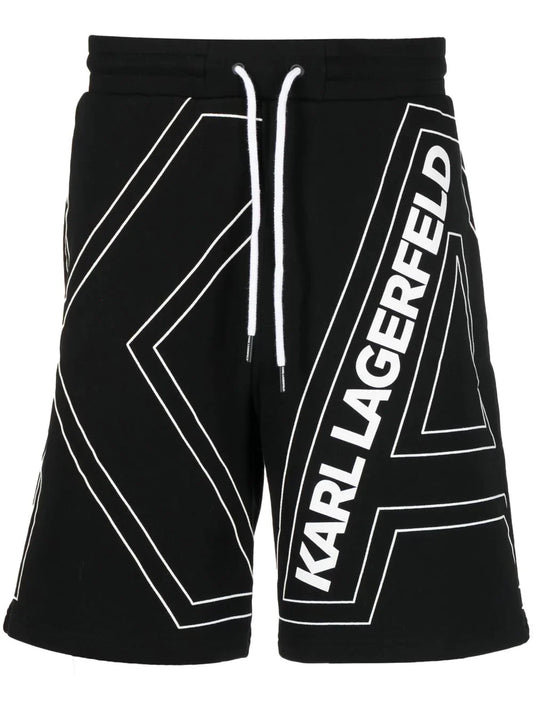 Karl Lagerfeld all-over logo print bermuda shorts