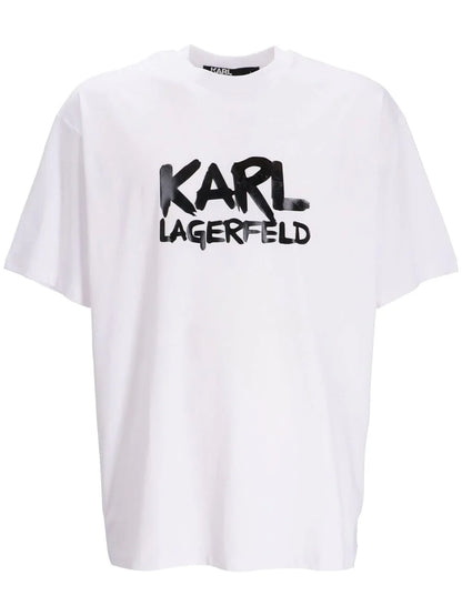 Karl Lagerfeld logo-print short-sleeved T-shirt