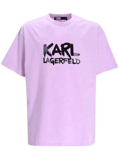 Karl Lagerfeld logo-print short-sleeved T-shirt