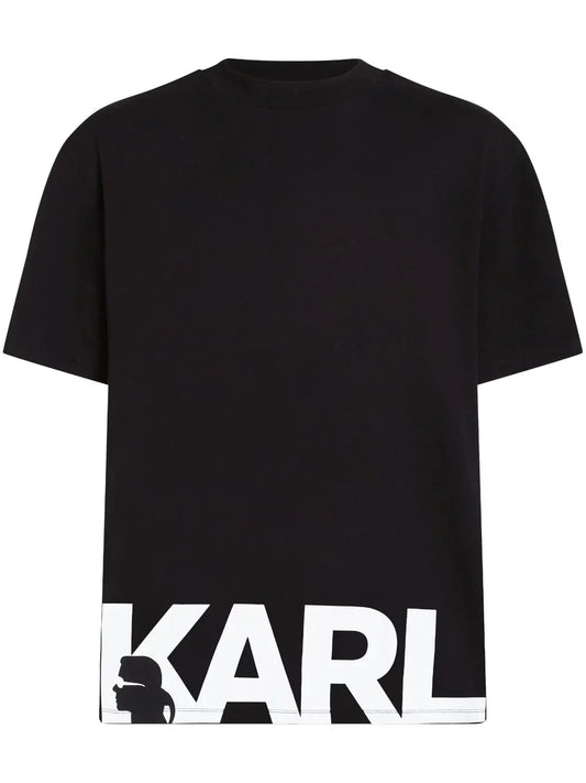 KARL LAGERFELD LOGO-HEM T-SHIRT
