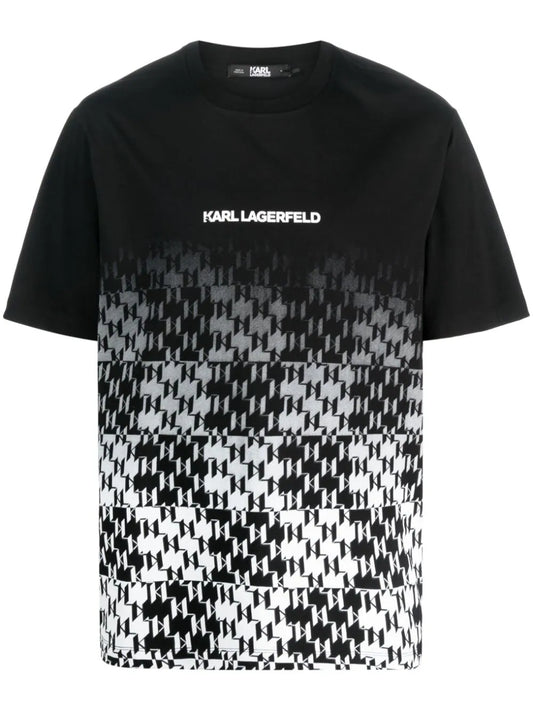 Karl Lagerfeld logo-print ombré-effect T-shirt