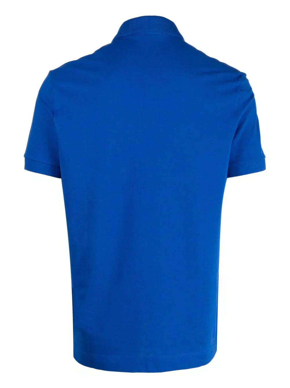 Blue Lacoste logo-patch polo shirt