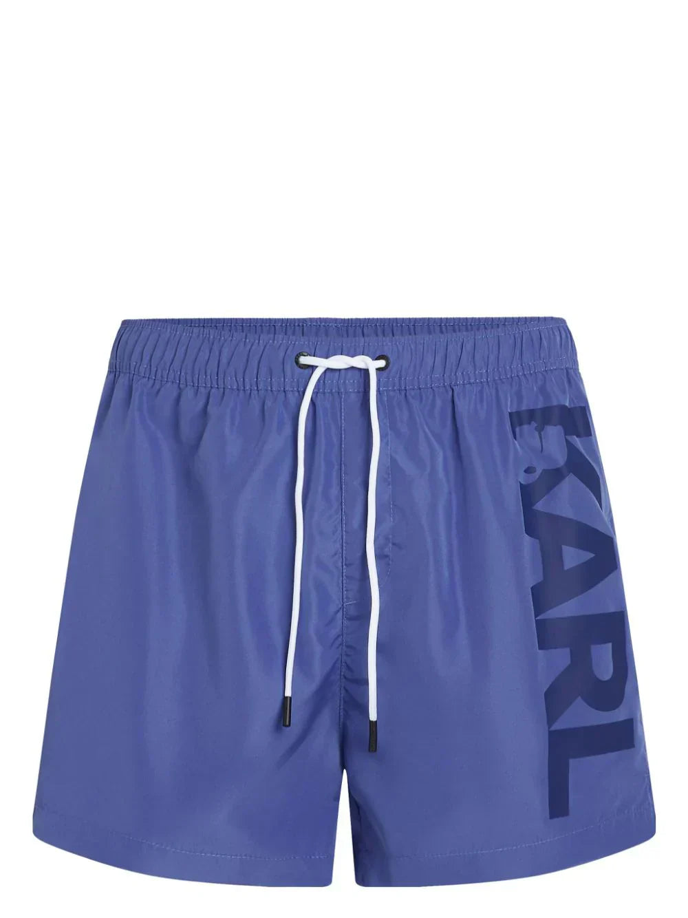 KARL LAGERFELD LOGO-PRINT SWIM SHORTS