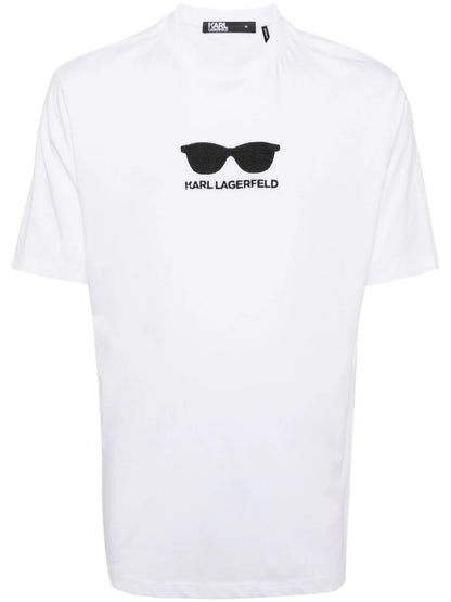 KARL LAGERFELD SUNGLASSES-EMBROIDERED T-SHIRT