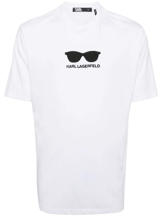 KARL LAGERFELD SUNGLASSES-EMBROIDERED T-SHIRT