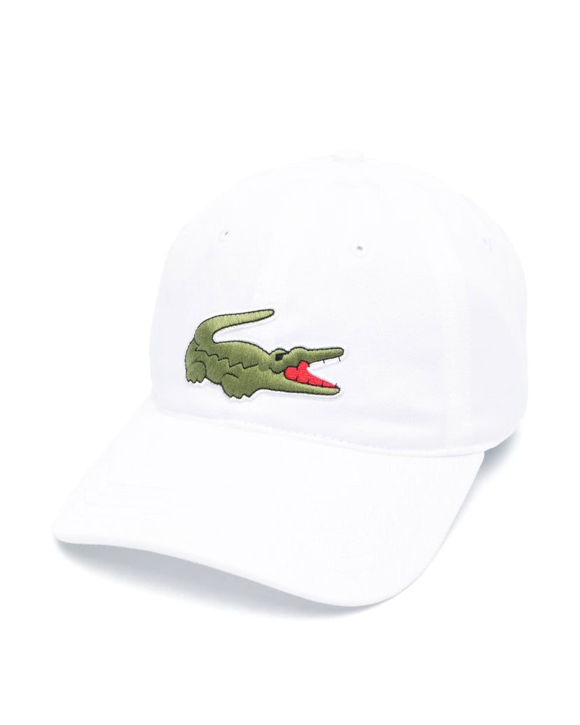 Lacoste Contrast Strap Oversized Crocodile Cotton Cap