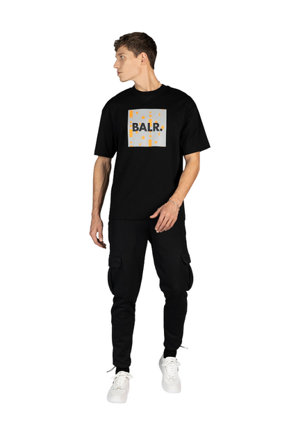 BALR. REPEAT BOX FIT T-SHIRT JET BLACK
