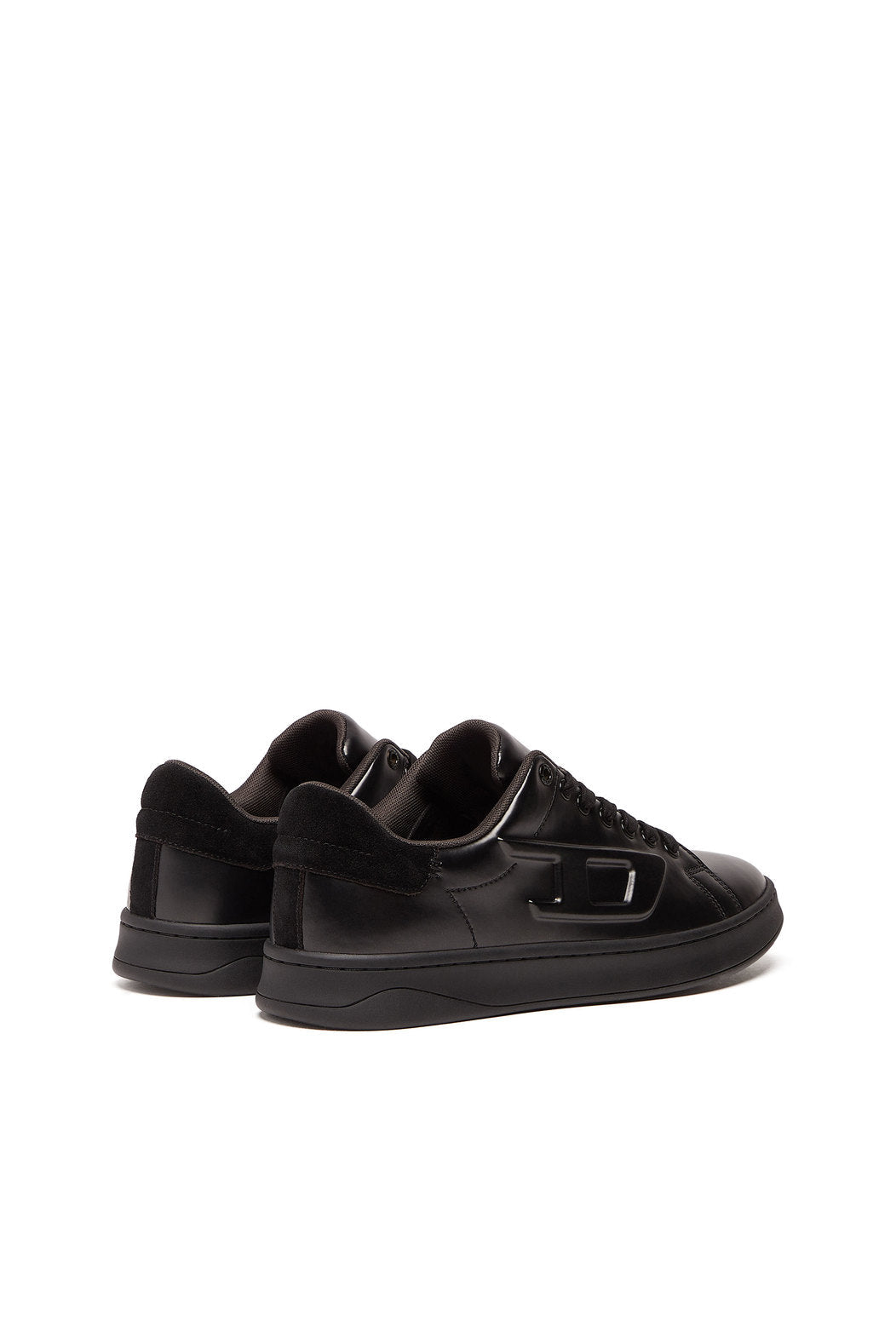 Diesel S-ATHENE LOW - METALLIC SNEAKERS WITH EMBOSSED D LOGO