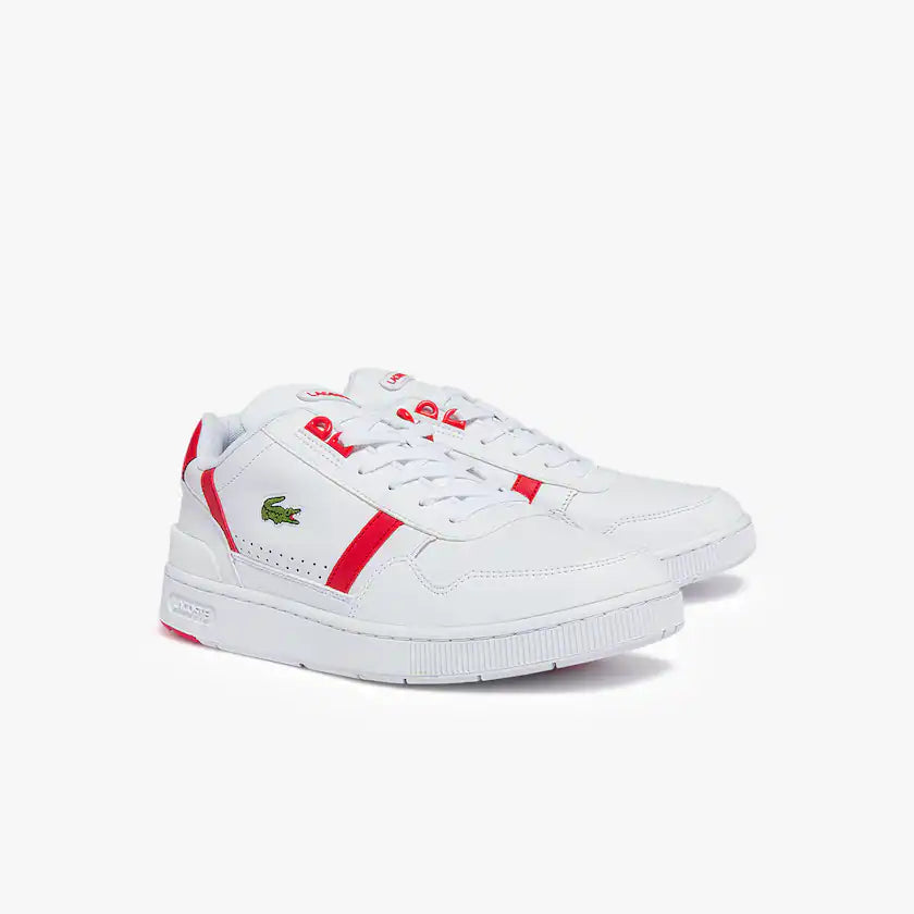 Lacoste T-Clip Leather and Synthetic Trainers