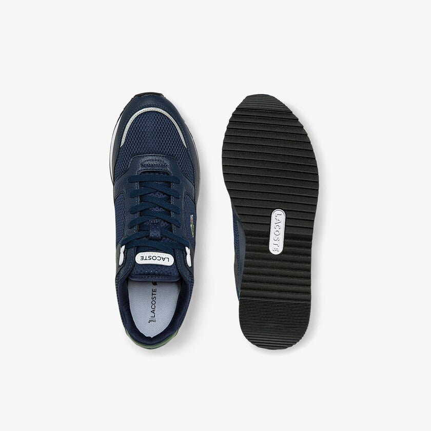 Lacoste Partner Piste Textile and Leather Trainers