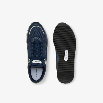 Lacoste Partner Piste Textile and Leather Trainers