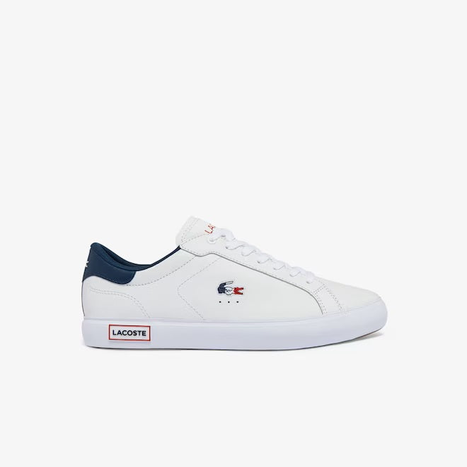 Lacoste Powercourt Leather Tricolour Trainers