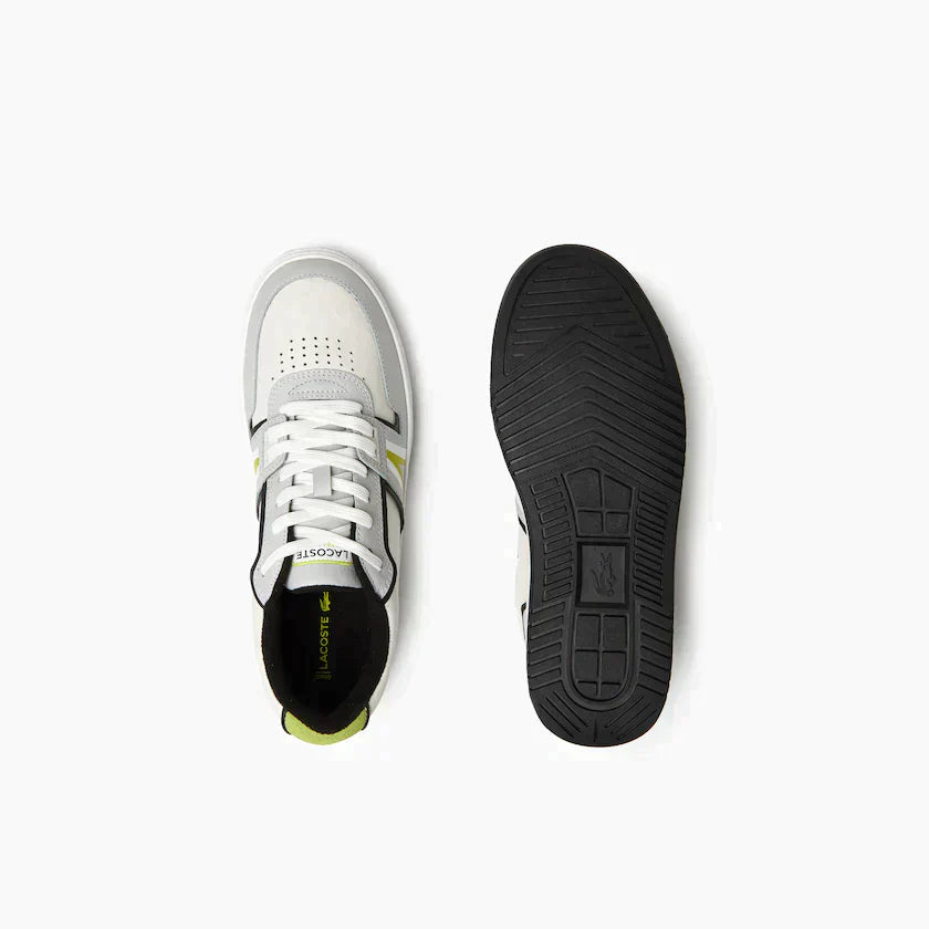 Lacoste L001 Leather Colour Contrast Trainers