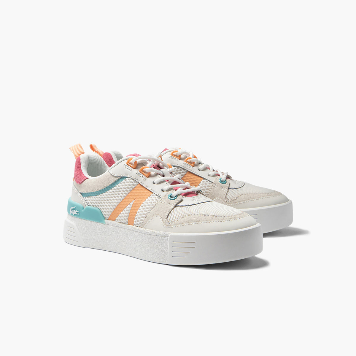 Women's Lacoste L002 Leather Heel Pop Trainers