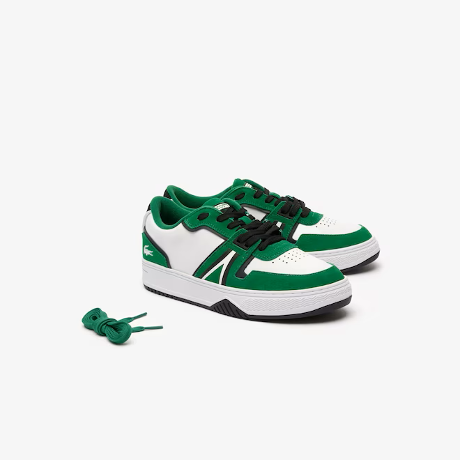 Lacoste L001 Coated Leather Trainers