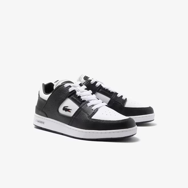 Lacoste Court Cage Leather Colour Contrast Trainers