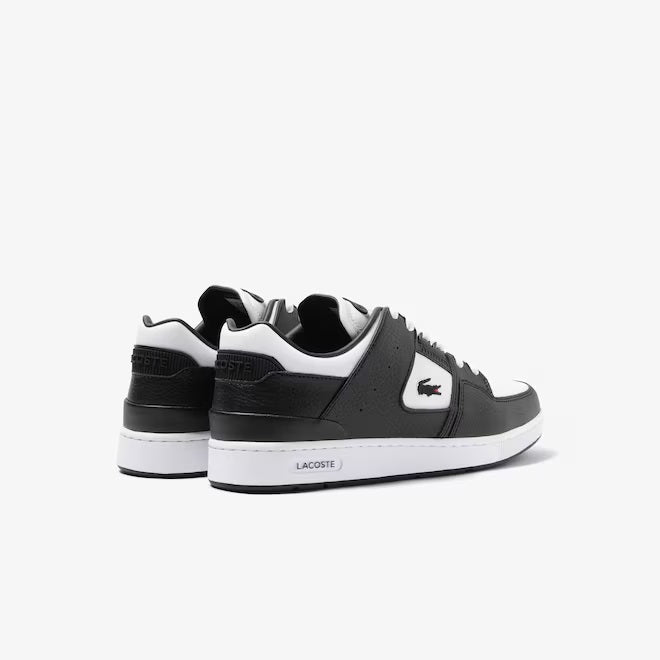 Lacoste Court Cage Leather Colour Contrast Trainers