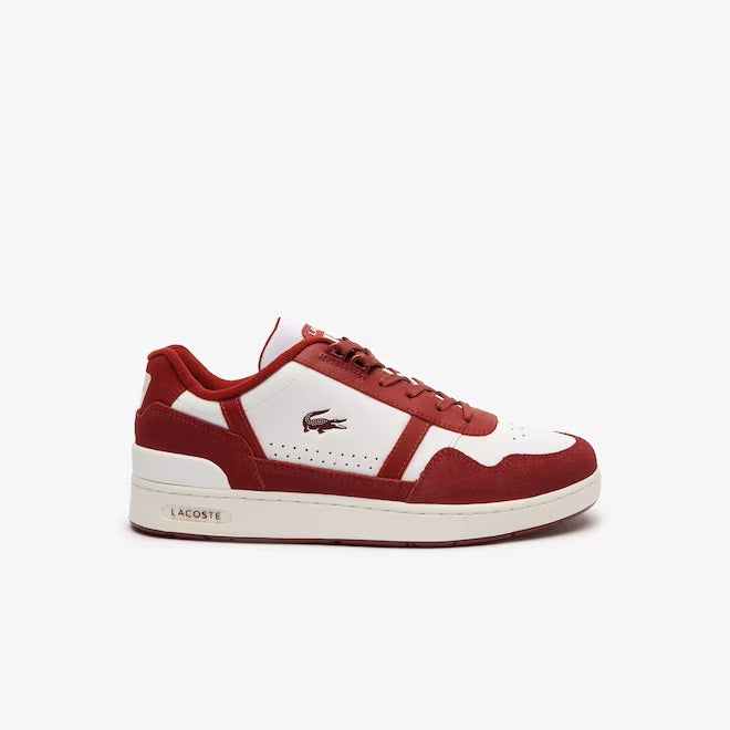 Lacoste T-Clip Logo Tongue Leather Trainers