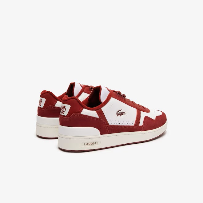 Lacoste T-Clip Logo Tongue Leather Trainers