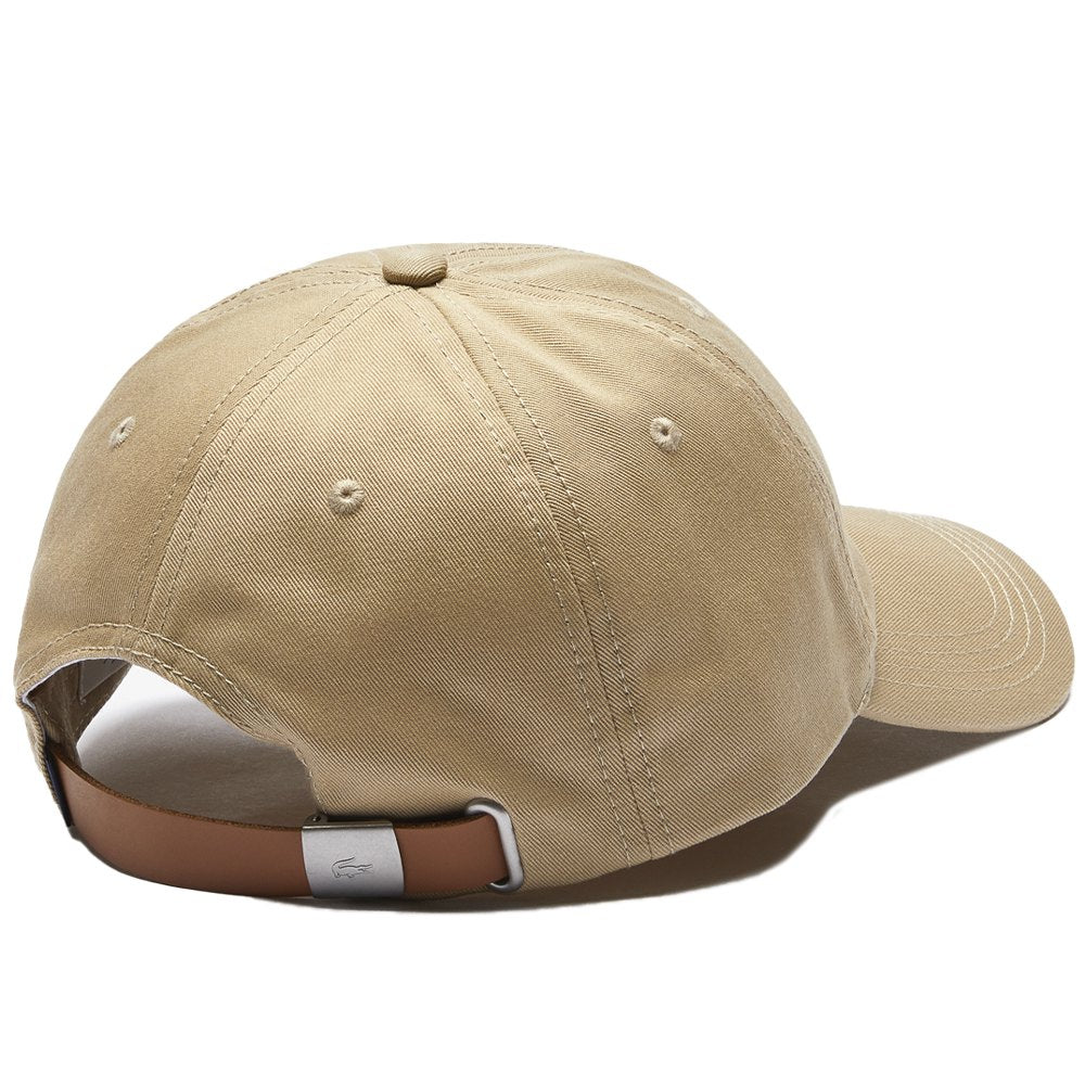 Lacoste Contrast Strap Oversized Crocodile Cotton Cap