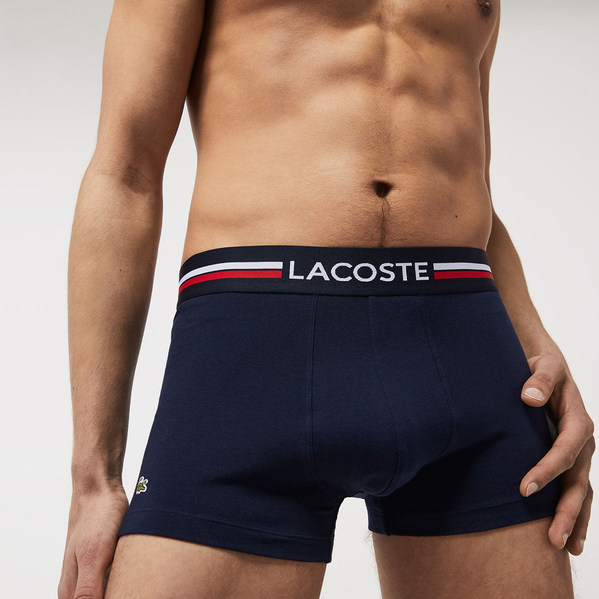 Lacoste 3Pk Iconic Trunks With Three-Tone Waistband