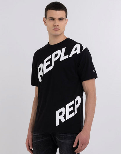 RELAXED FIT T-SHIRT WITH MAXI PRINT