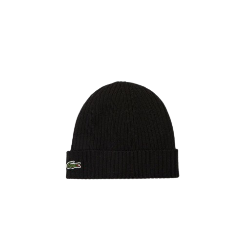 Black Lacoste Wool Hat