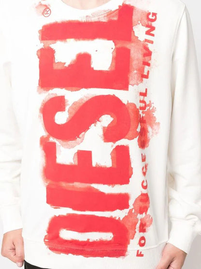 Diesel S-Ginn-E5 logo-print sweatshirt