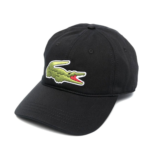 Lacoste Contrast Strap Oversized Crocodile Cotton Cap